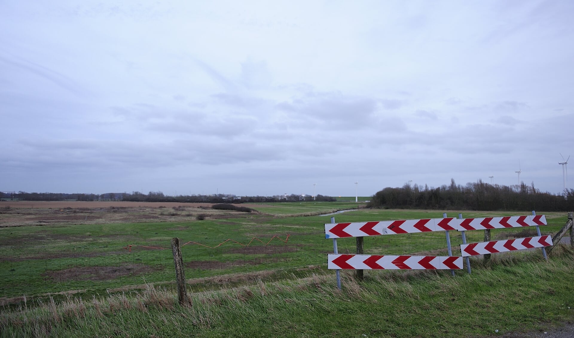Het terrein in Vlissingen waar de marinierskazerne gebouwd zou worden.