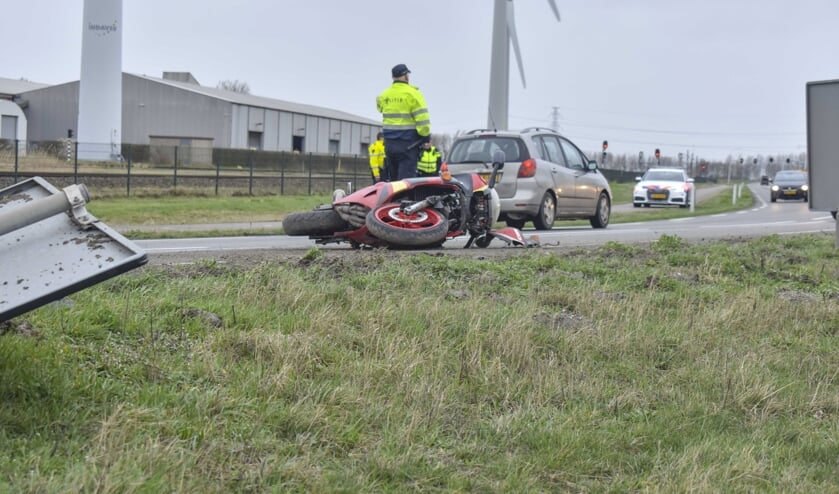 Motorrijder gewond bij eenzijdig ongeval in Ritthem