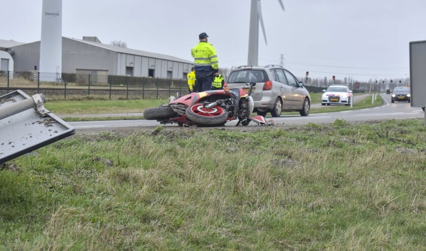 Motorrijder gewond bij eenzijdig ongeval in Ritthem