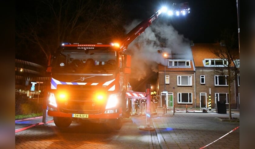 Uitslaande brand in leegstaande woning Vlissingen