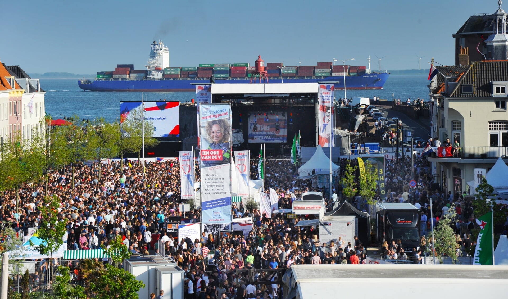 Het Bevrijdingsfestival op het Bellamypark in Vlissingen in 2018.