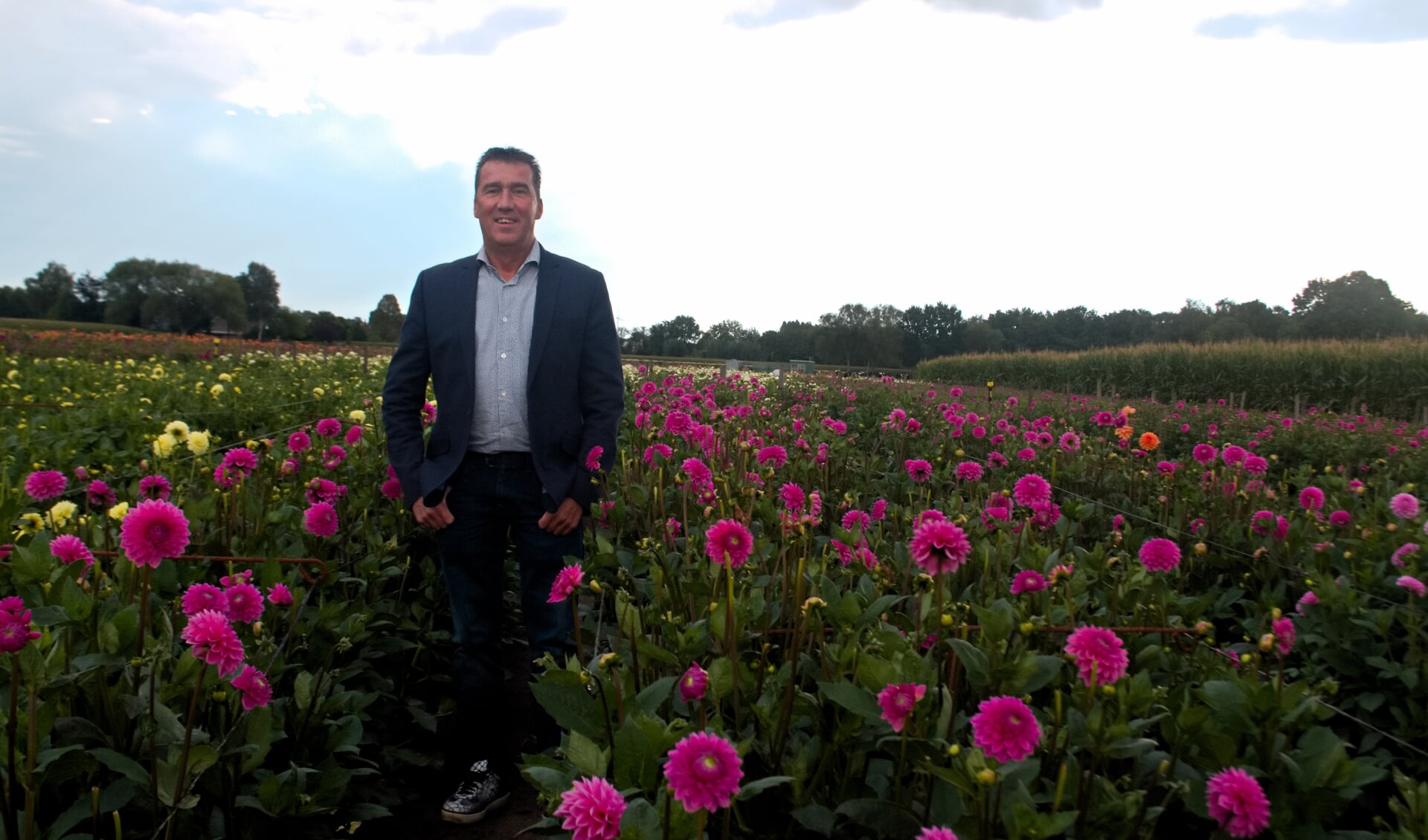 Jos Jochems op het bloemenveld: 'De drukke agenda mis ik wel een beetje' 