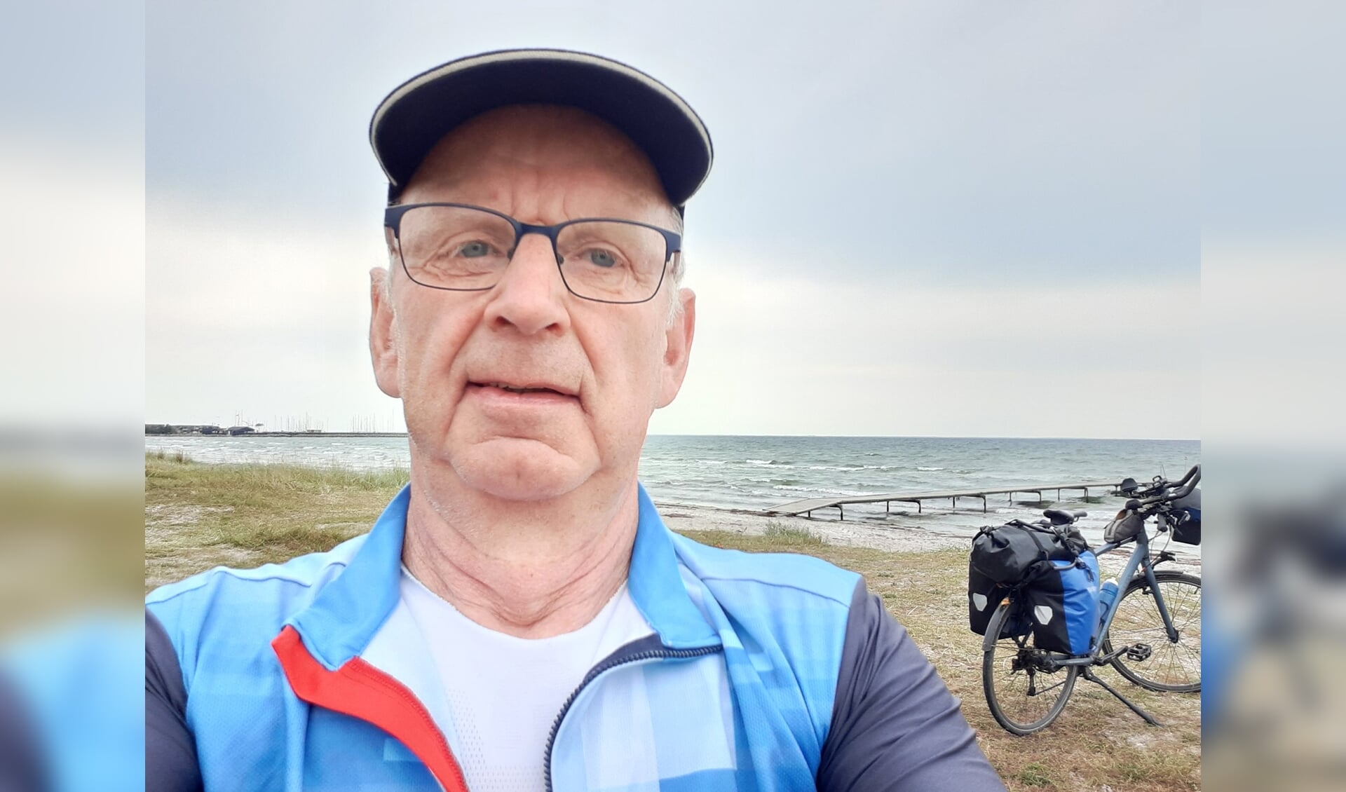 Leon van Meir wilde naar de Noordkaap fietsen, maar strandde bij de Zweeds-Finse grens. FOTO LEON VAN MEIR