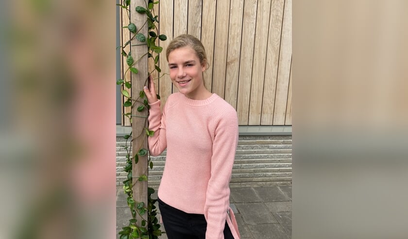 <p>Jolijn Gebuis, leerling groep 8: 'Het is hier nu zó mooi geworden dat ik eigenlijk liever nog wat langer was gebleven'</p>