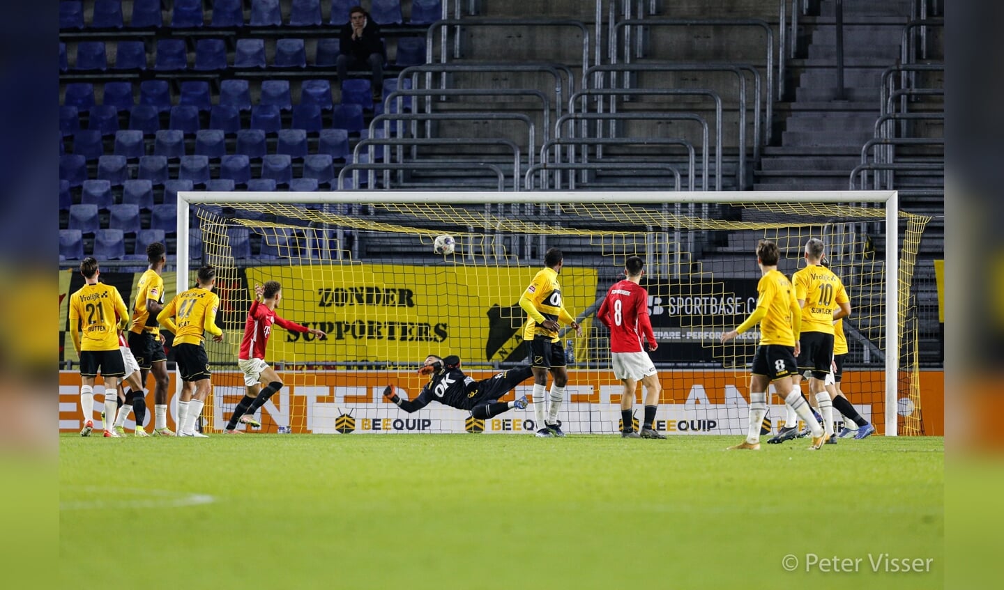 NAC-Jong FC Utrecht eindigde in gelijkspel. 
