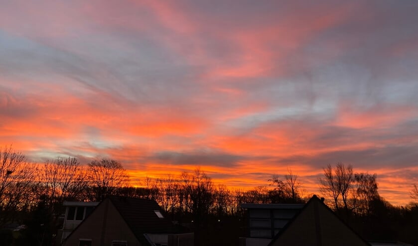 Zonsopkomst Oudejaarsdag 2021.