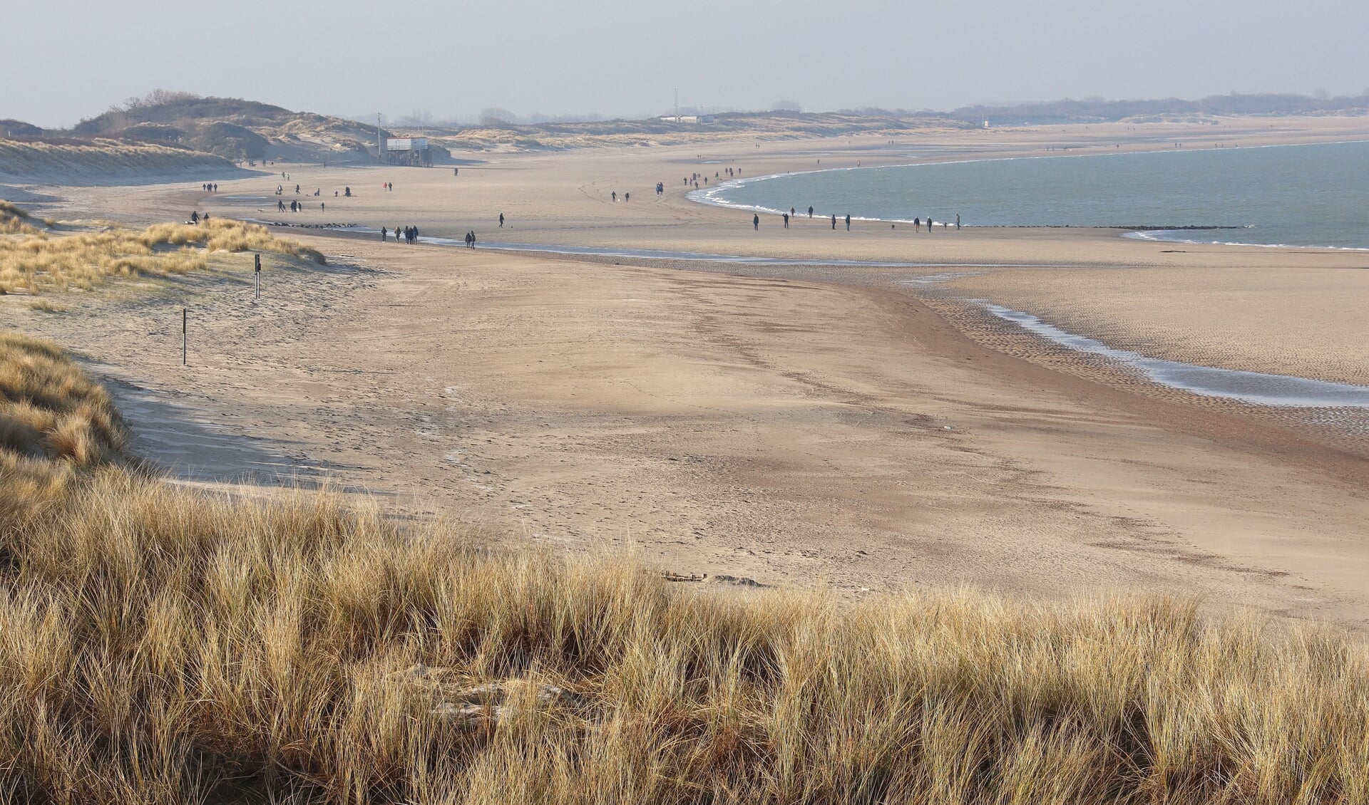 Het strand bij Kamperland.