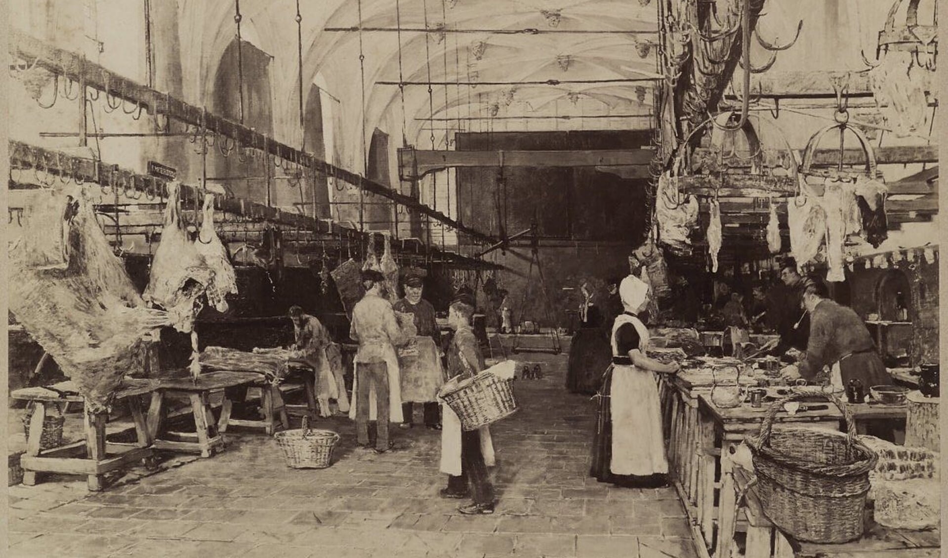 De Vleeshal in Middelburg voor 1900