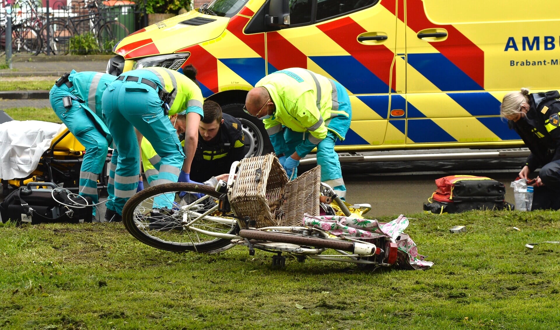 De politie en ambulance kwamen ter plaatse. 