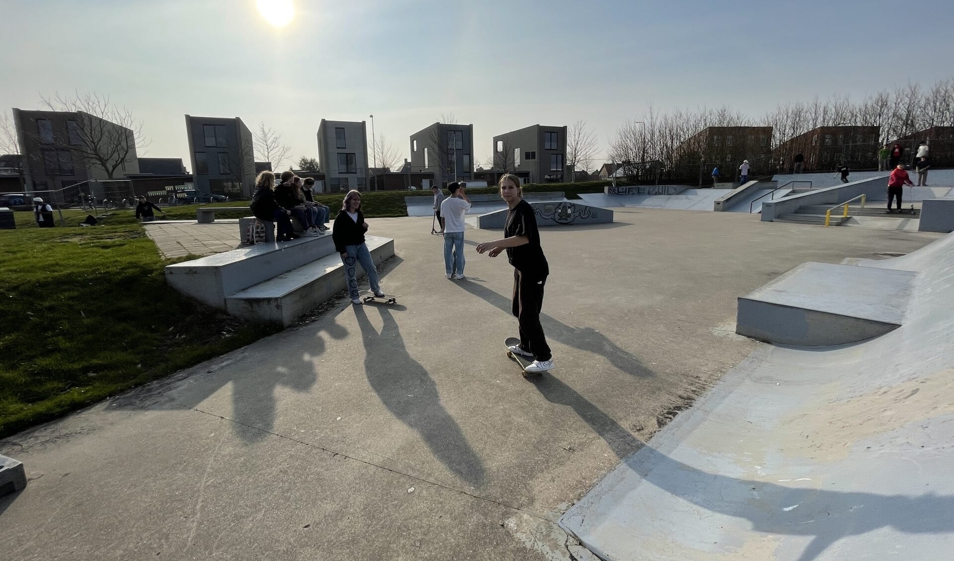 De bestaande skatebaan Veersepoort, maart 2021