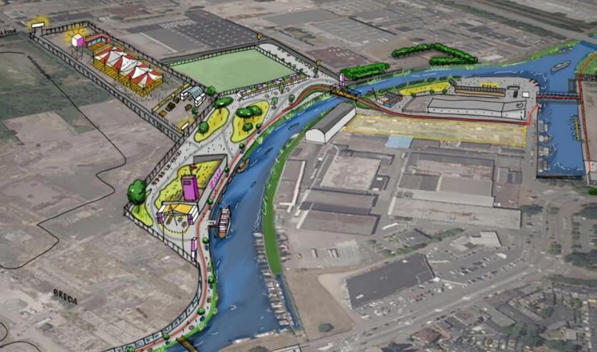 Een impressie van het nieuwe stadspark