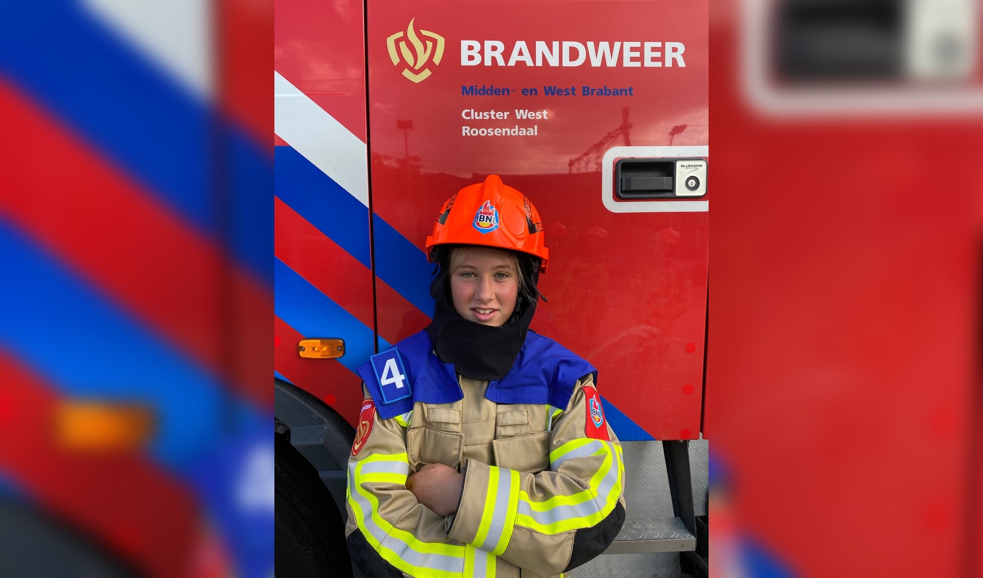 Melody Aarts, lid Jeugdbrandweer Steenbergen: 'Mijn droom is om later mensen te kunnen helpen bij het blussen van een brand'