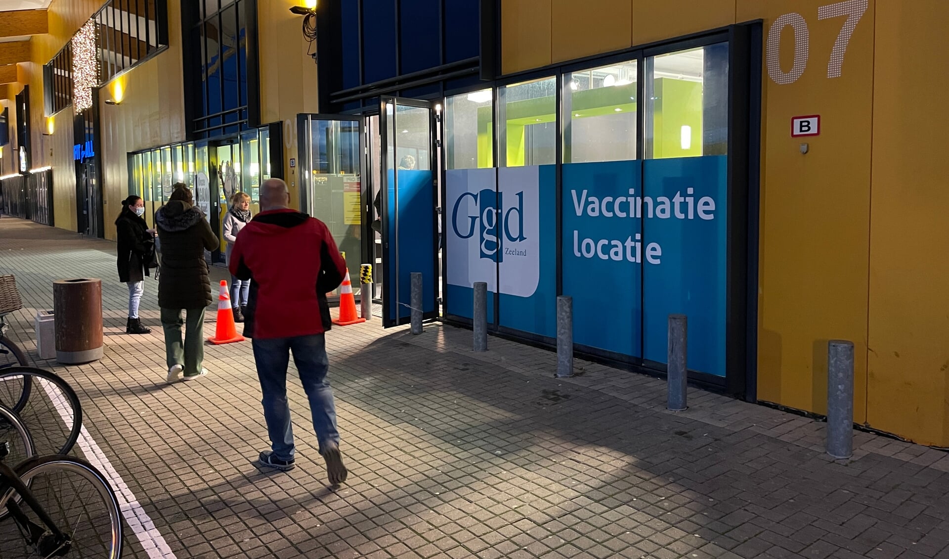 De vaccinatielocatie aan het Podium in Middelburg