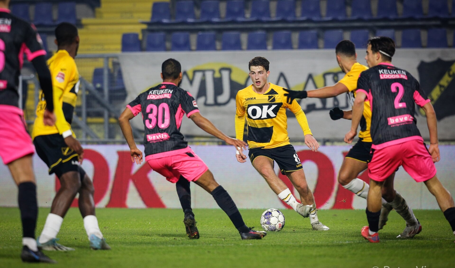 De wedstrijd tussen NAC en FC Volendam eindigde in 0-0. 