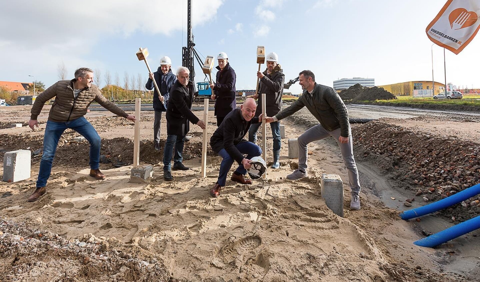 De aftrap van de nieuwbouw in de Middelburgse Mortiere