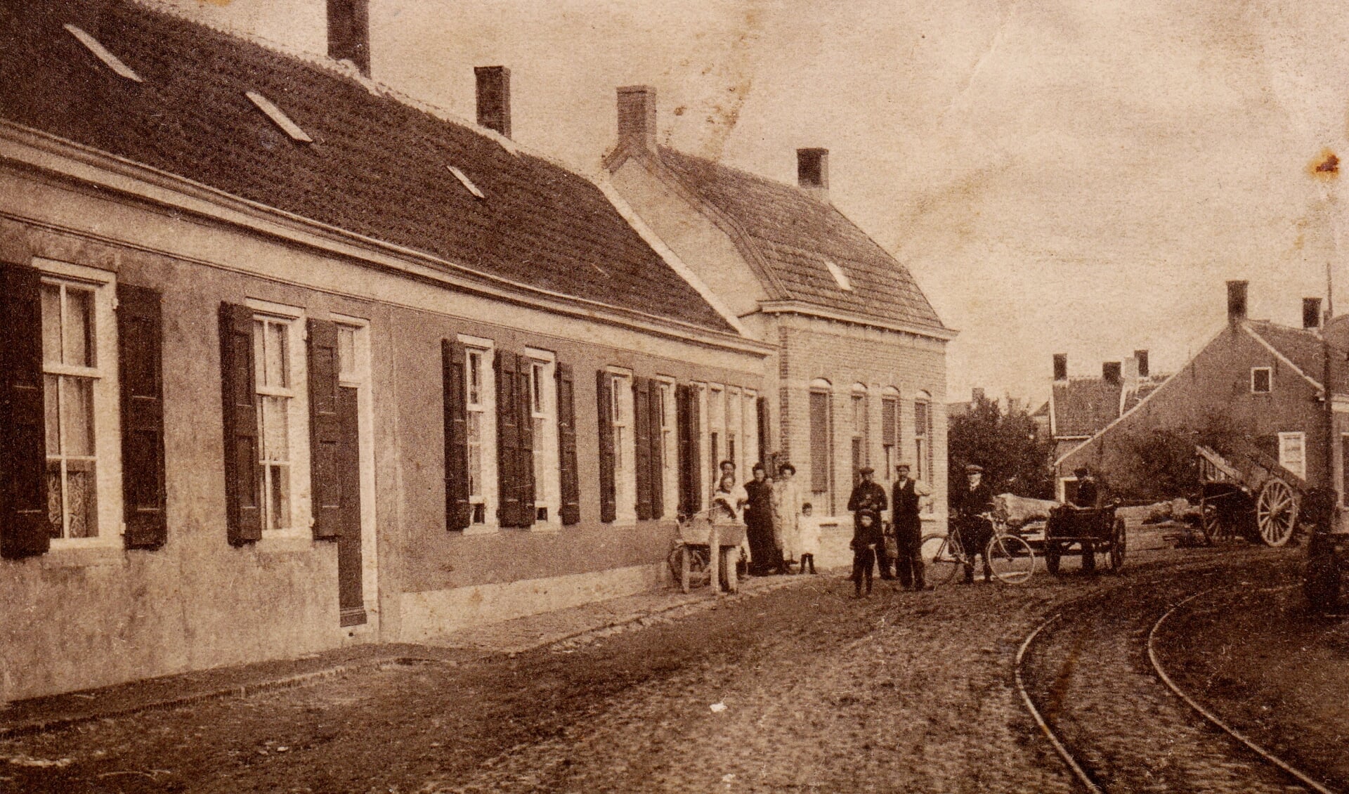 Het centrum van Stampersgat in 1913.