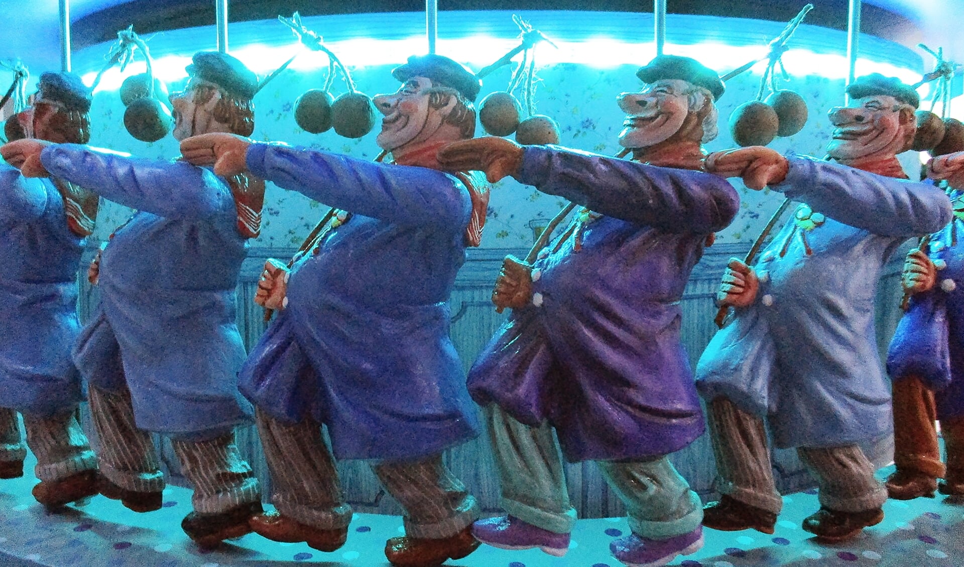 Detail van de Blauwe Carrousel