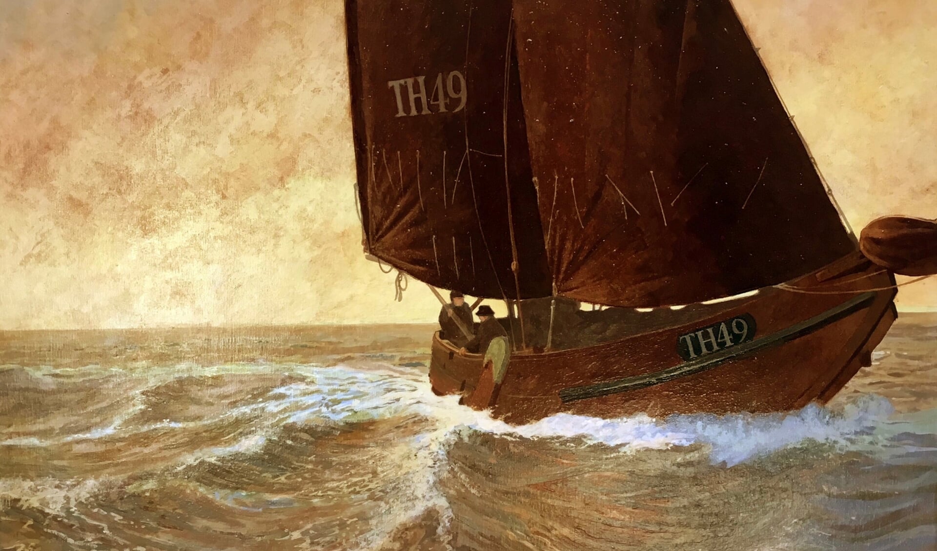 De TH49 is een Zeeuwse hoogaars, geschilderd met meekrap pigment.
