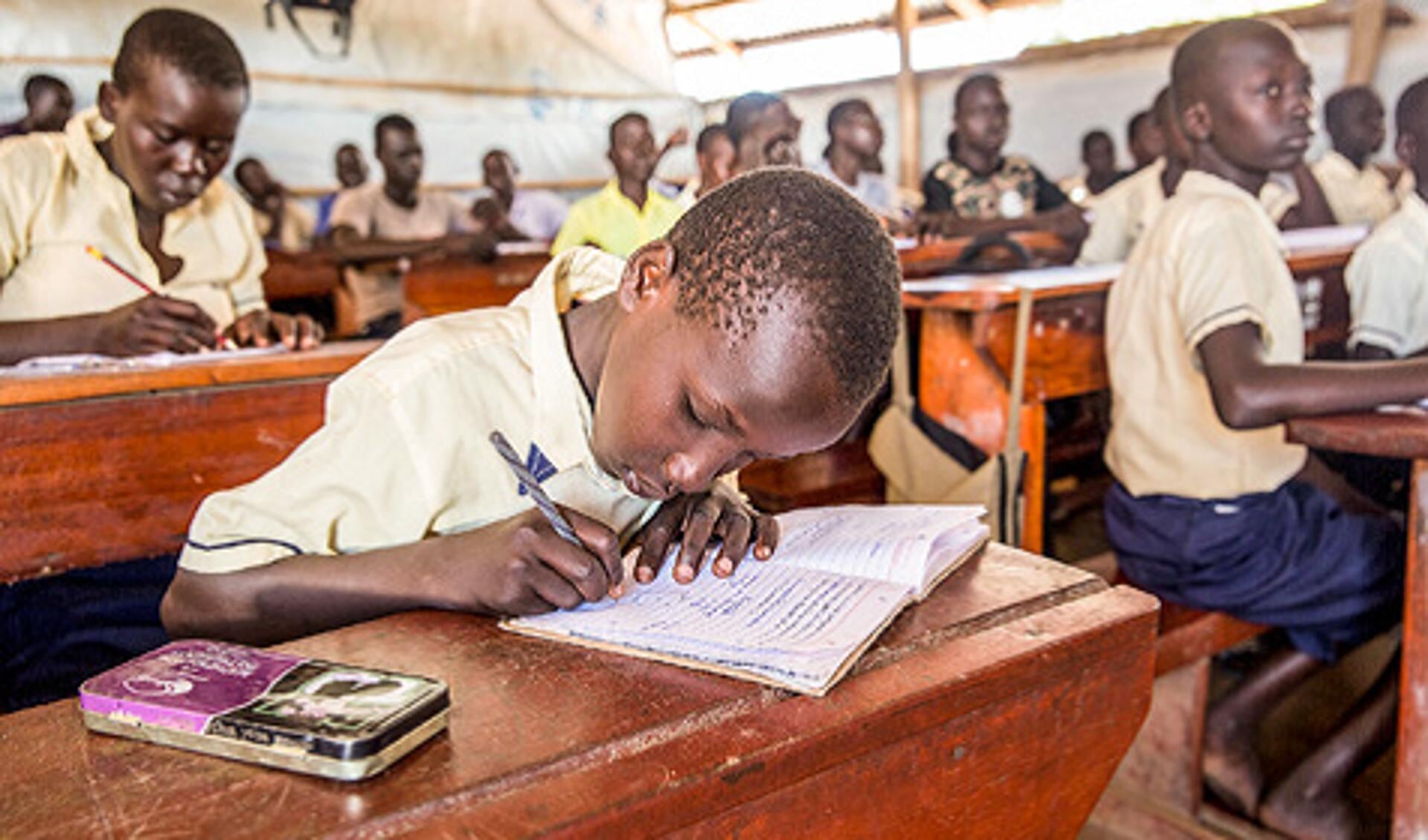 Schoolklas in Oeganda