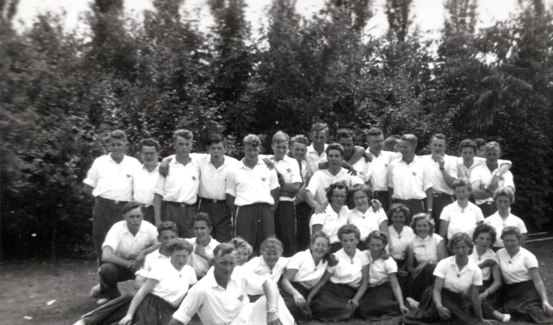 Jonge boerenstand groepsfoto 1958.