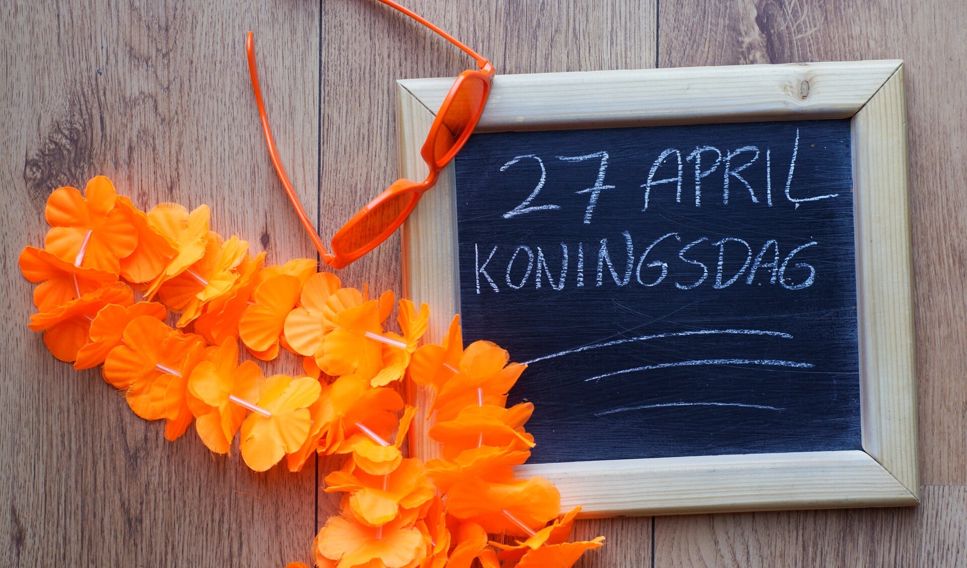 Kingsday written in Dutch for Kingsday in the Netherlands