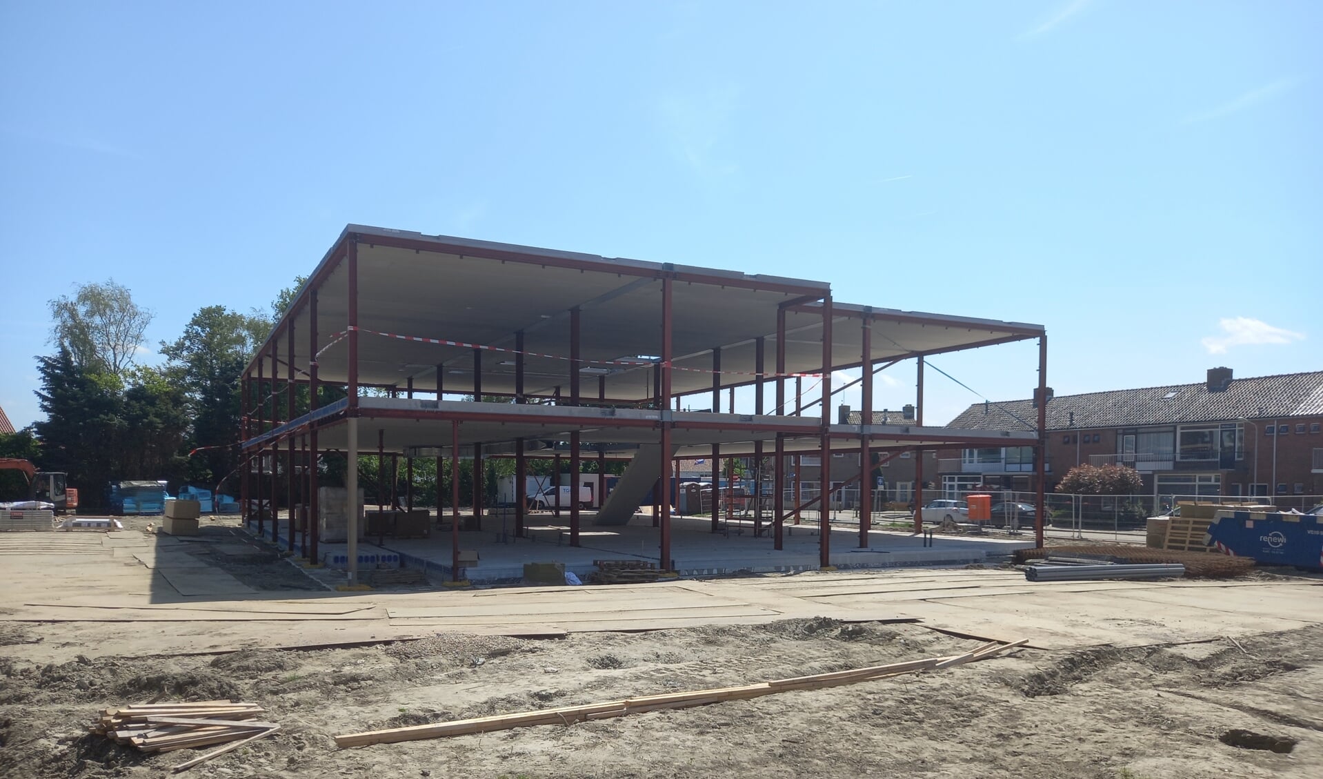 De nieuwbouw van de basisschool eerder dit jaar.