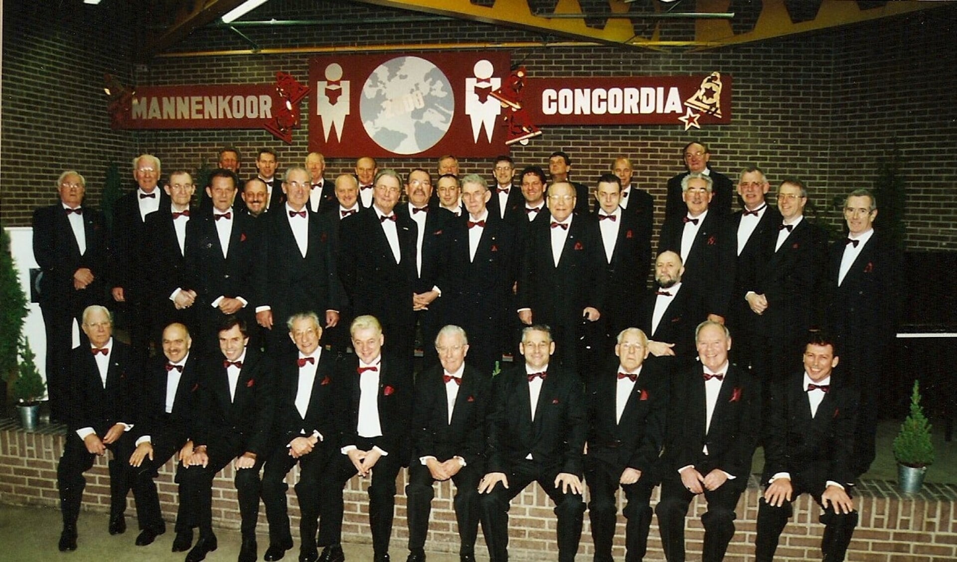 Mannenkoor Concordia eind jaren '90.