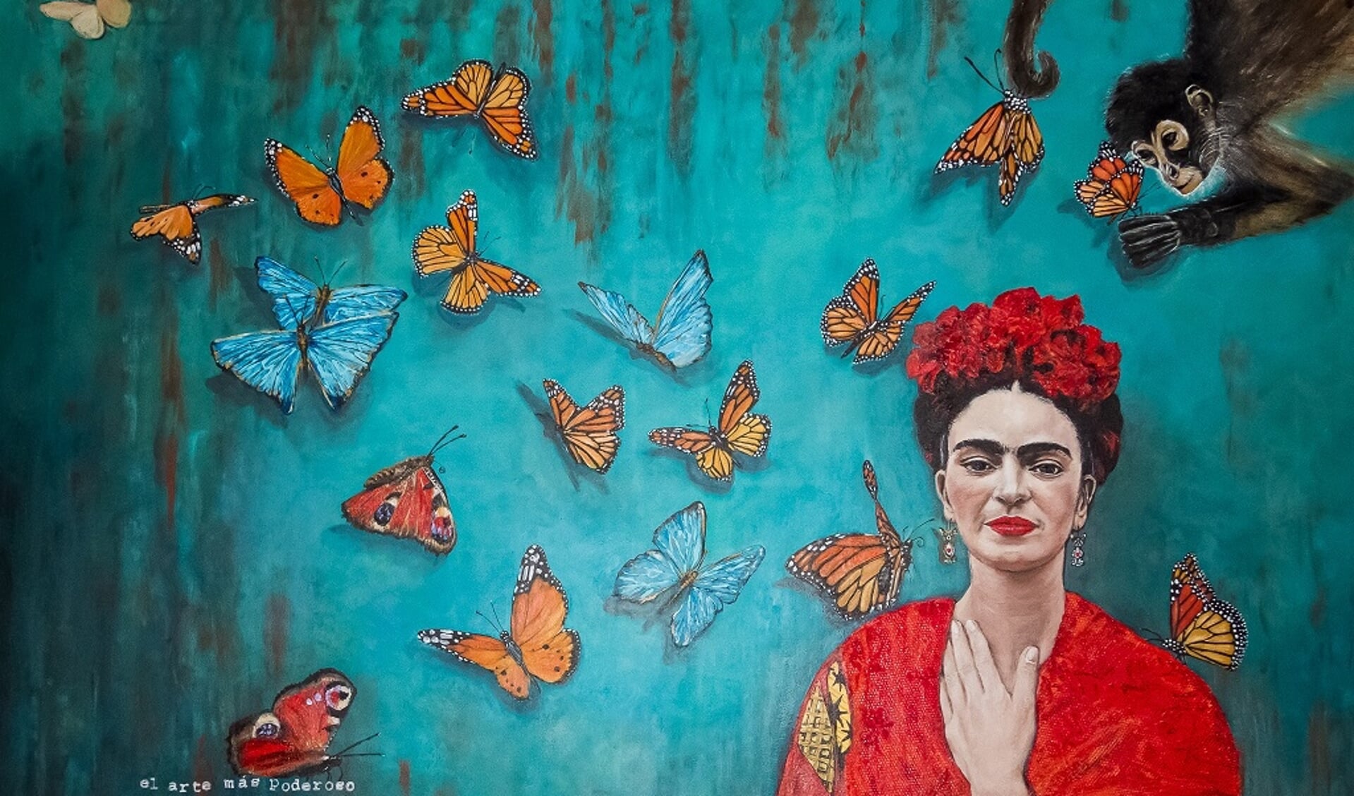 Van Kooten schildert Frida Kahlo