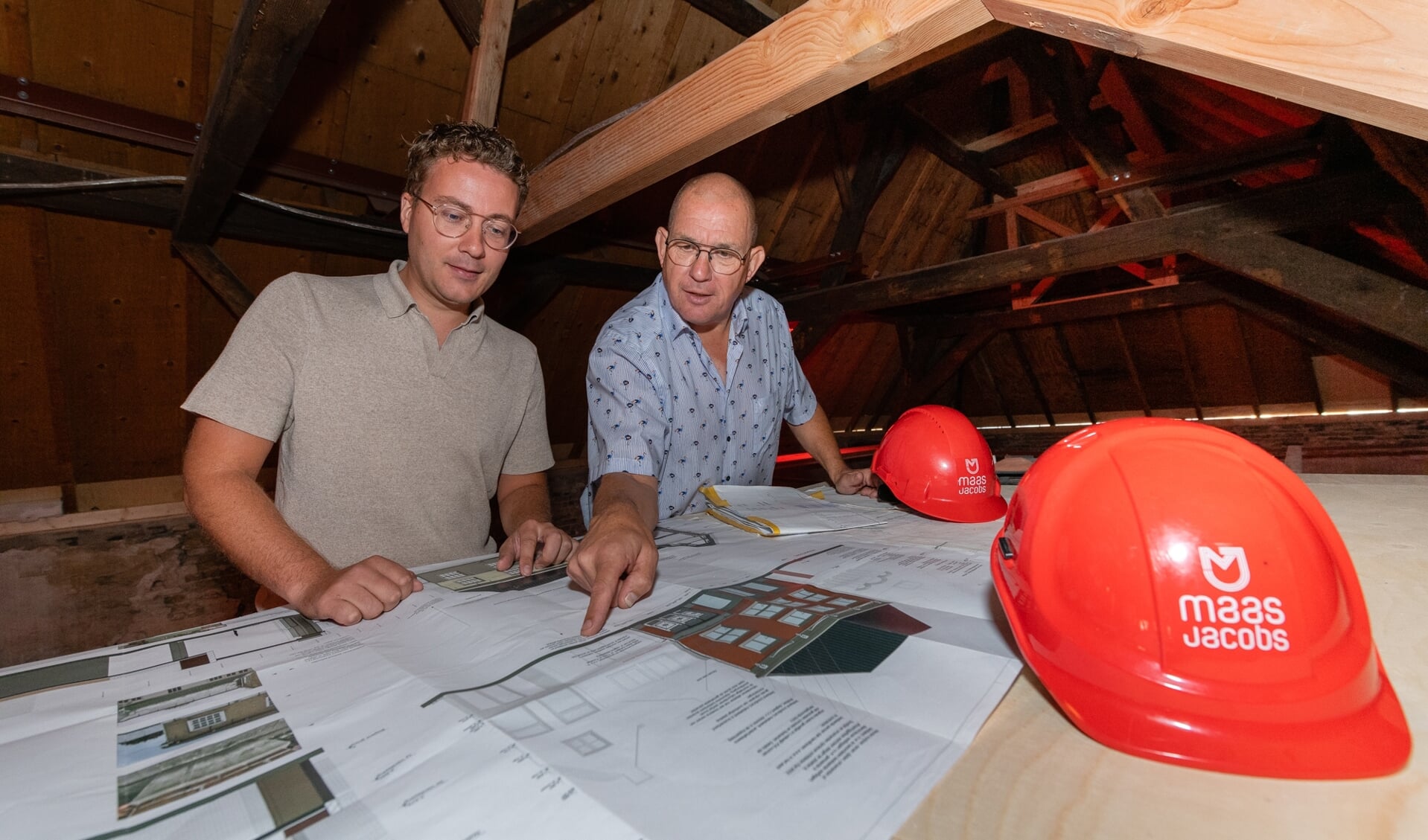 Projectcoördinator Stijn Kleemans (links) en bedrijfsleider Ben van den Maagdenberg.