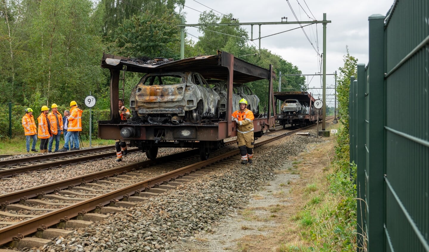 treinbrand, Etten-Leur, goederentrein