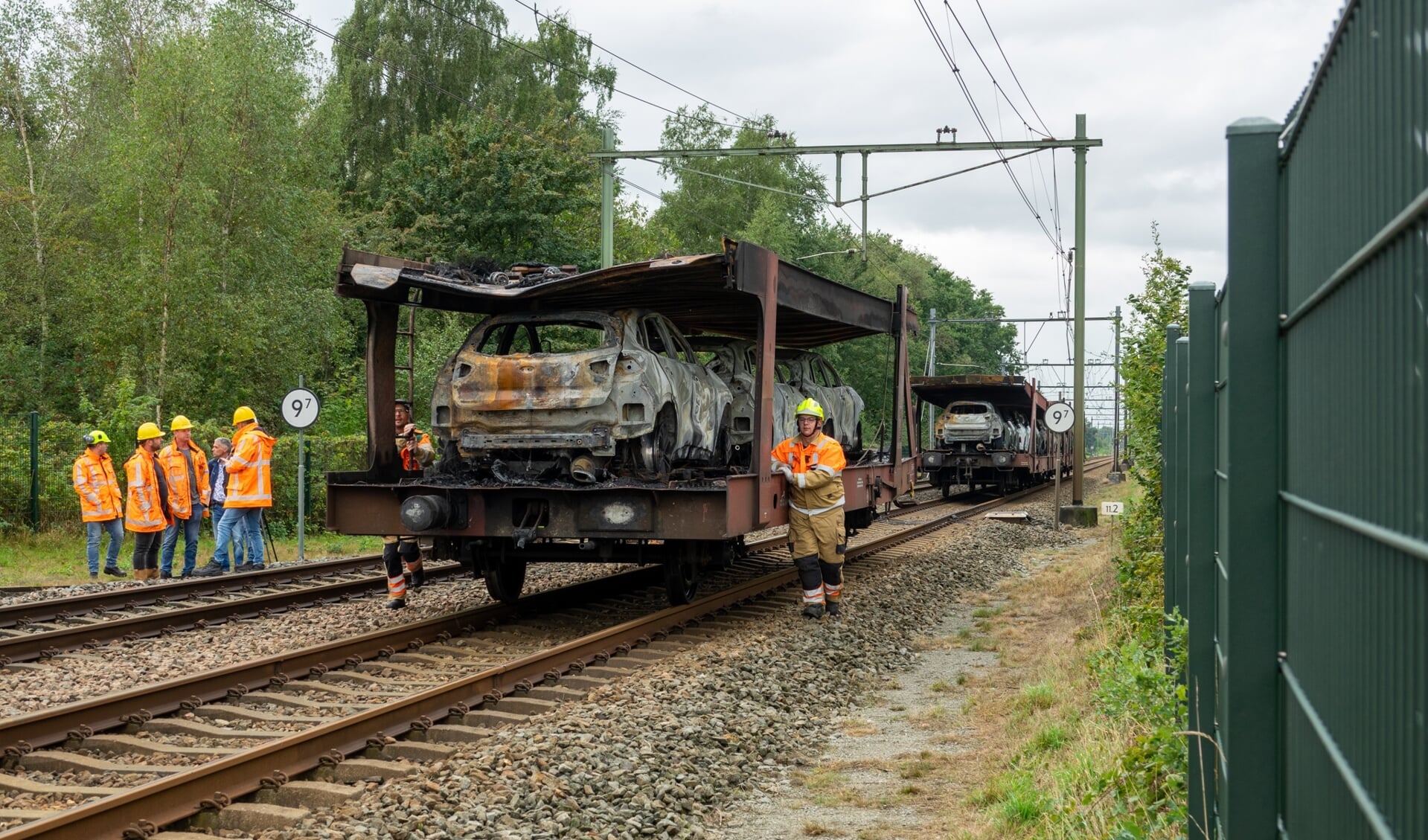 treinbrand, Etten-Leur, goederentrein
