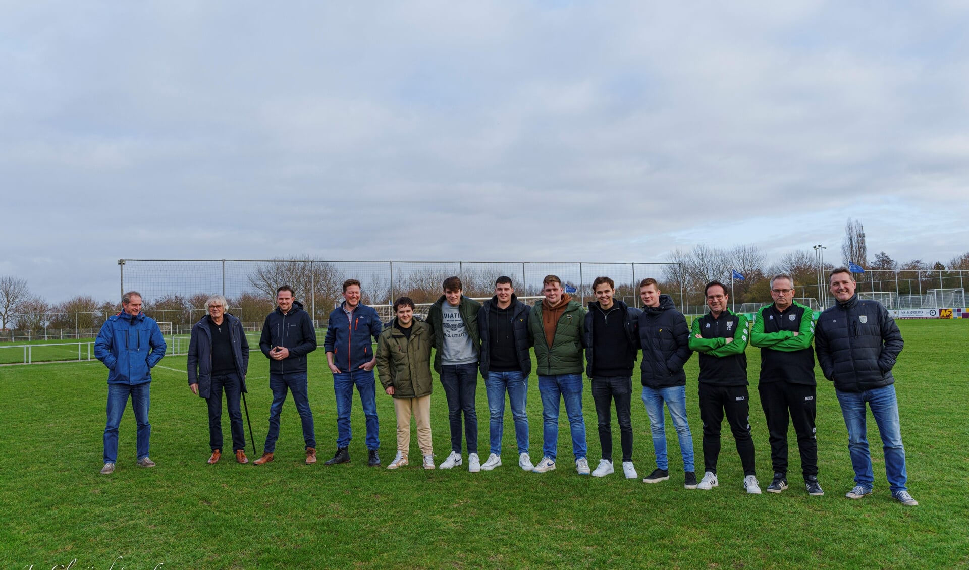 De betrokkenen bij het project Groen Gras van Zeelandia Middelburg