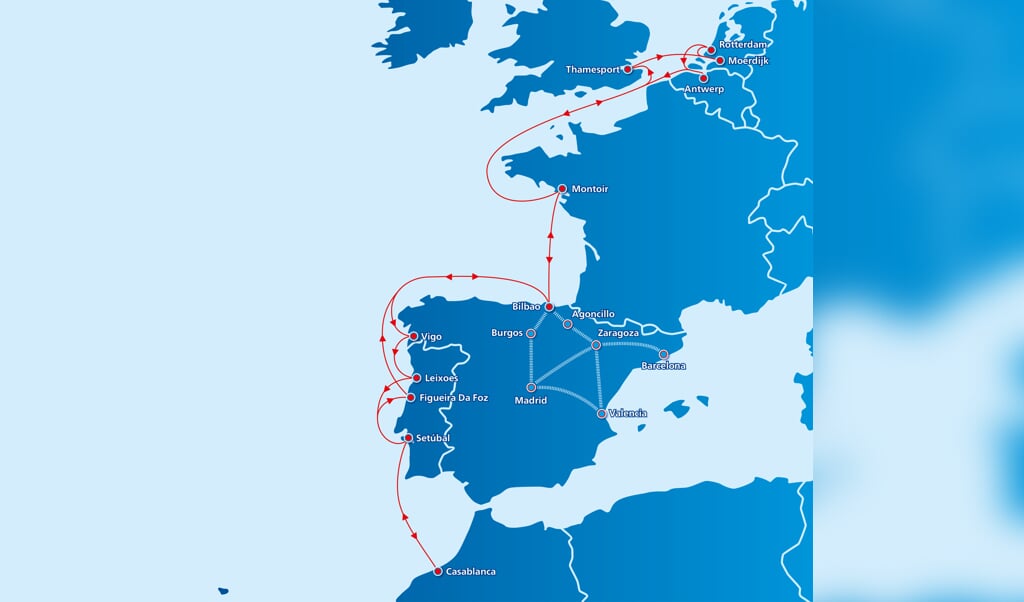 Le port de Moerdijk dispose désormais également d’une liaison maritime avec le Maroc