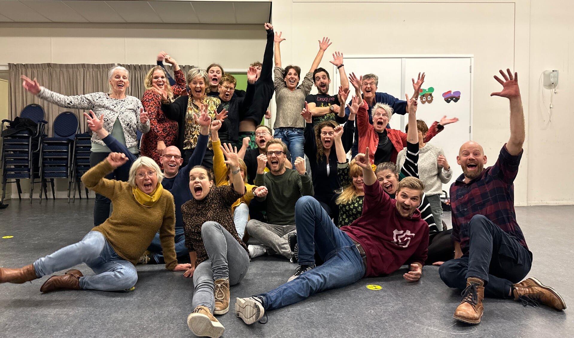 Foto tijdens de eerste improvisatieavond in Bergen op Zoom, november 2022