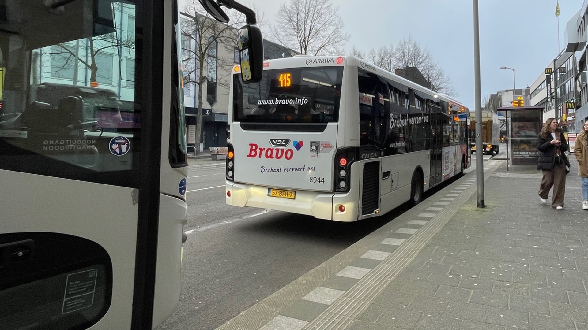 Bussen in de Bredase binnenstad