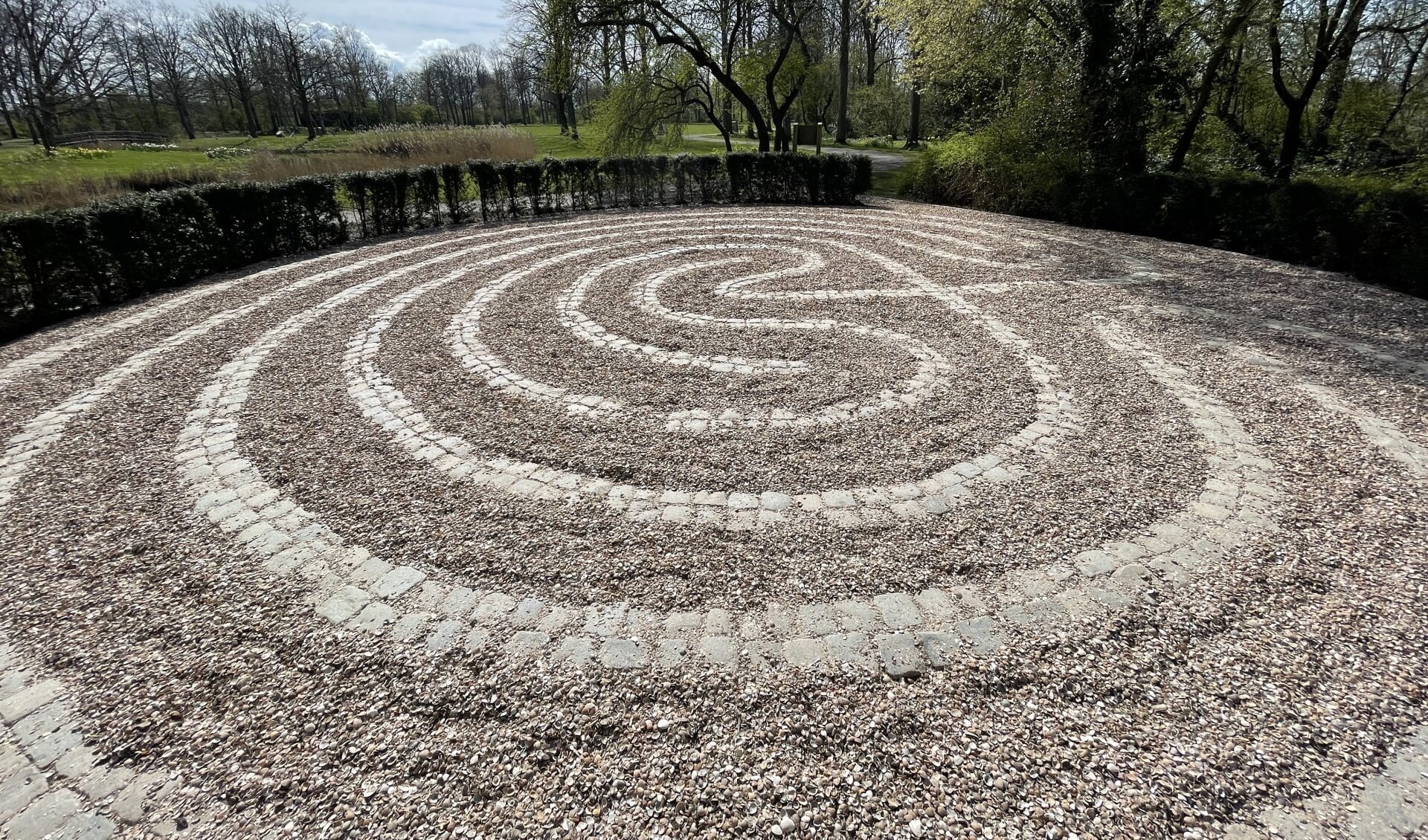 Het labyrint in Park Toorenvliedt in Middelburg
