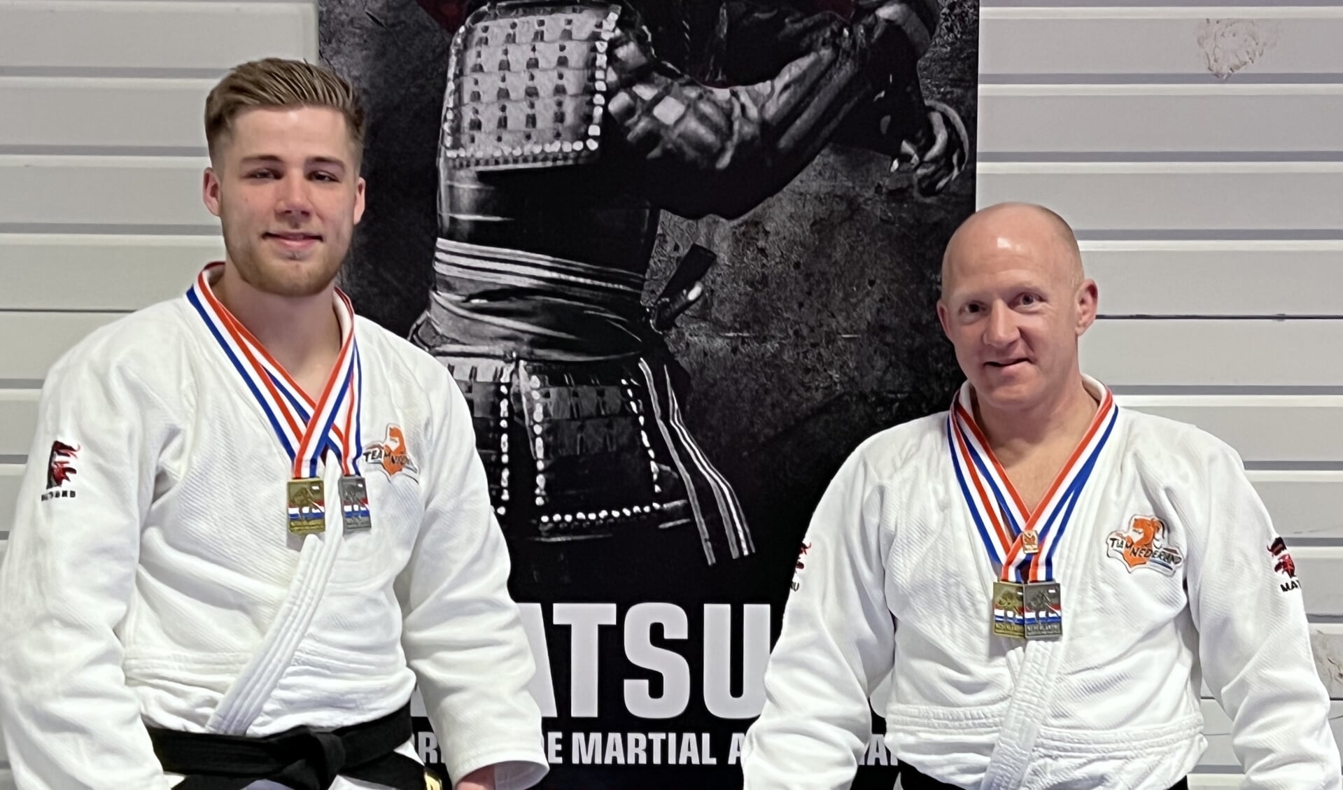 Judokas Van Roosendaal en Goossens behalen goud en zilver op NK Judo kata.