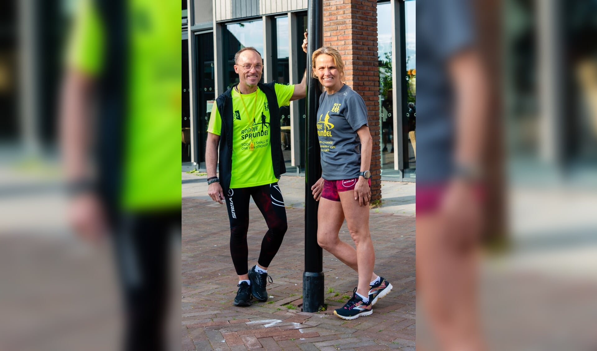 Ashwin en Mariëlle Herrmansch zijn de vaste trainers bij Road Runners Rucphen (RRR)