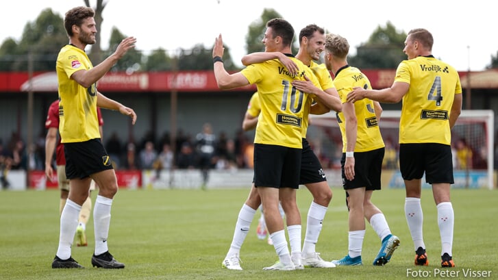 NAC vorig jaar tijdens het oefenduel met Excelsior (2-0 overwinning).