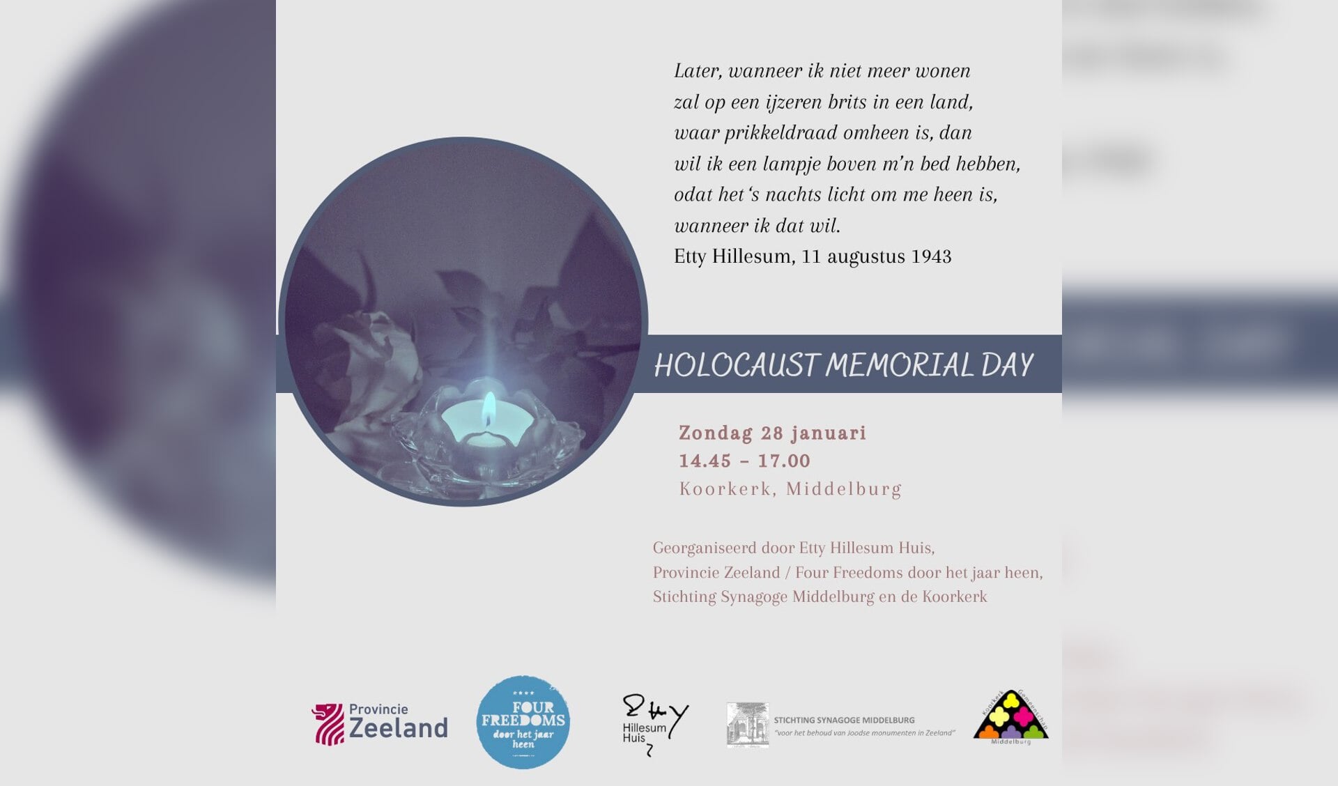 Holocaust Memorial Day Middelburg