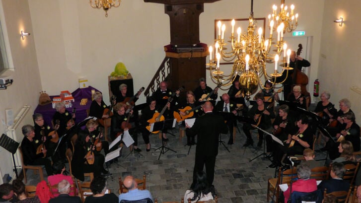 Het concert bij het 70-jarig jubileum van mandolineorkest Melodia in 2019.