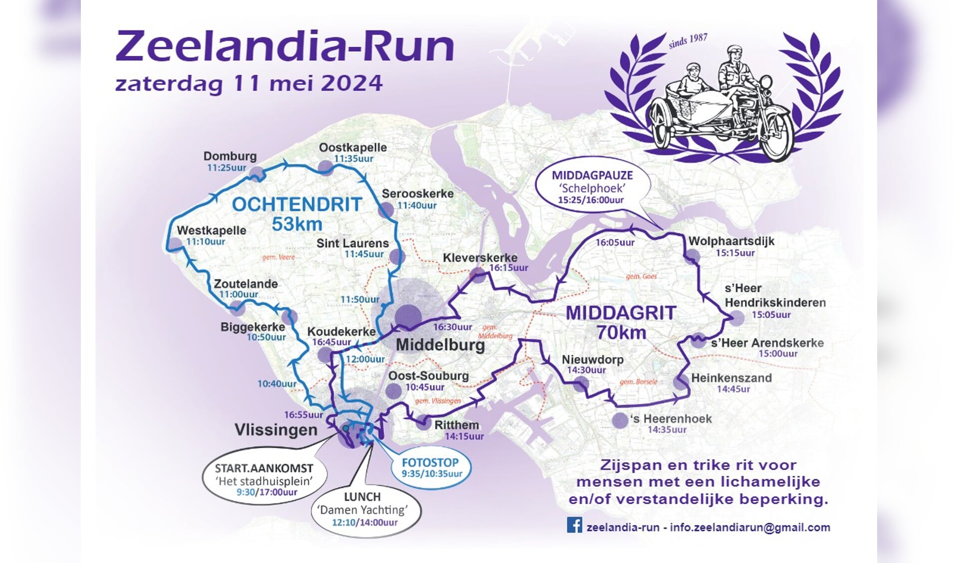 Route Zeelandia-Run 2024