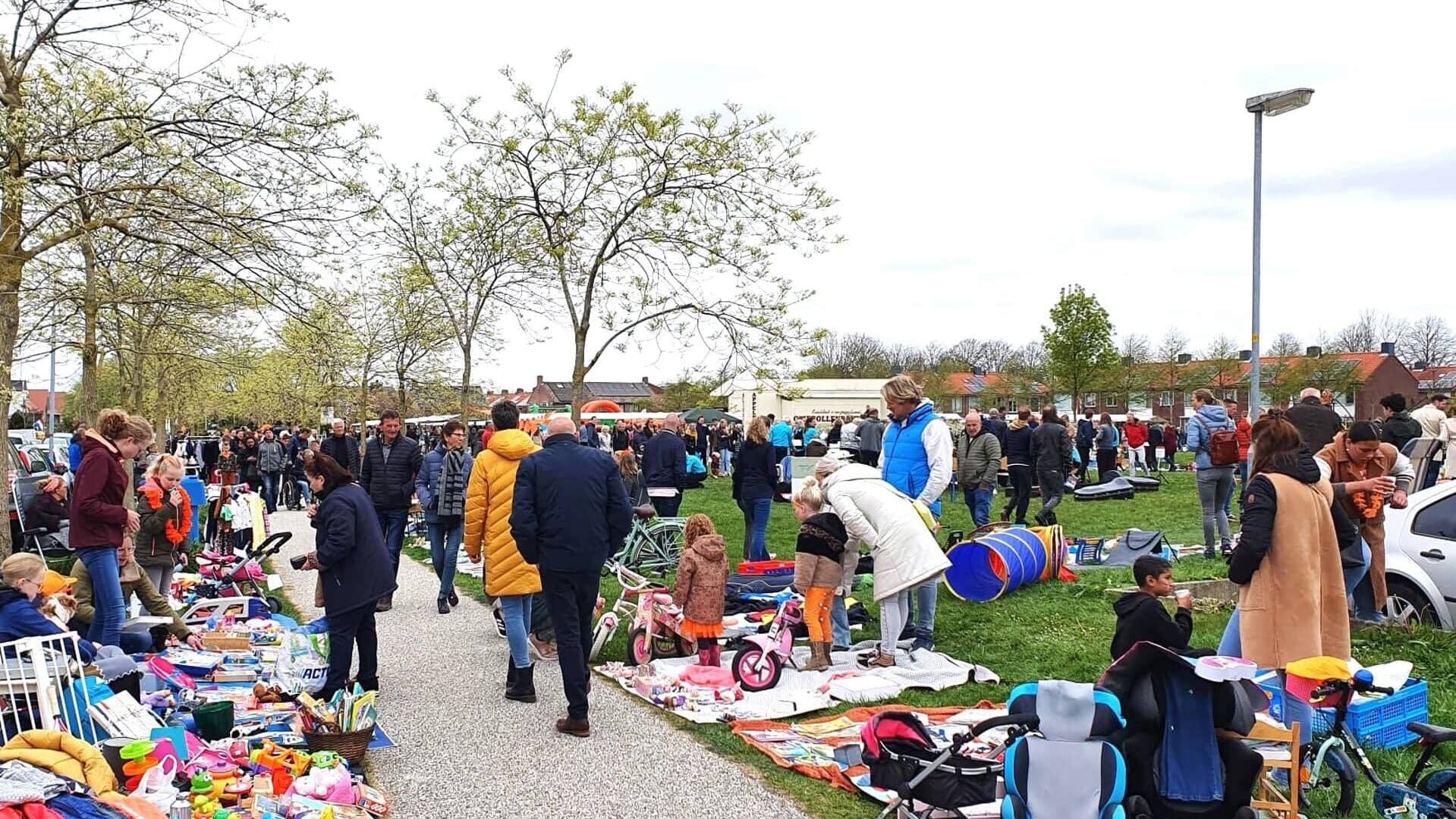 Een eerdere vrijmarkt in het park Noordzeedijk.