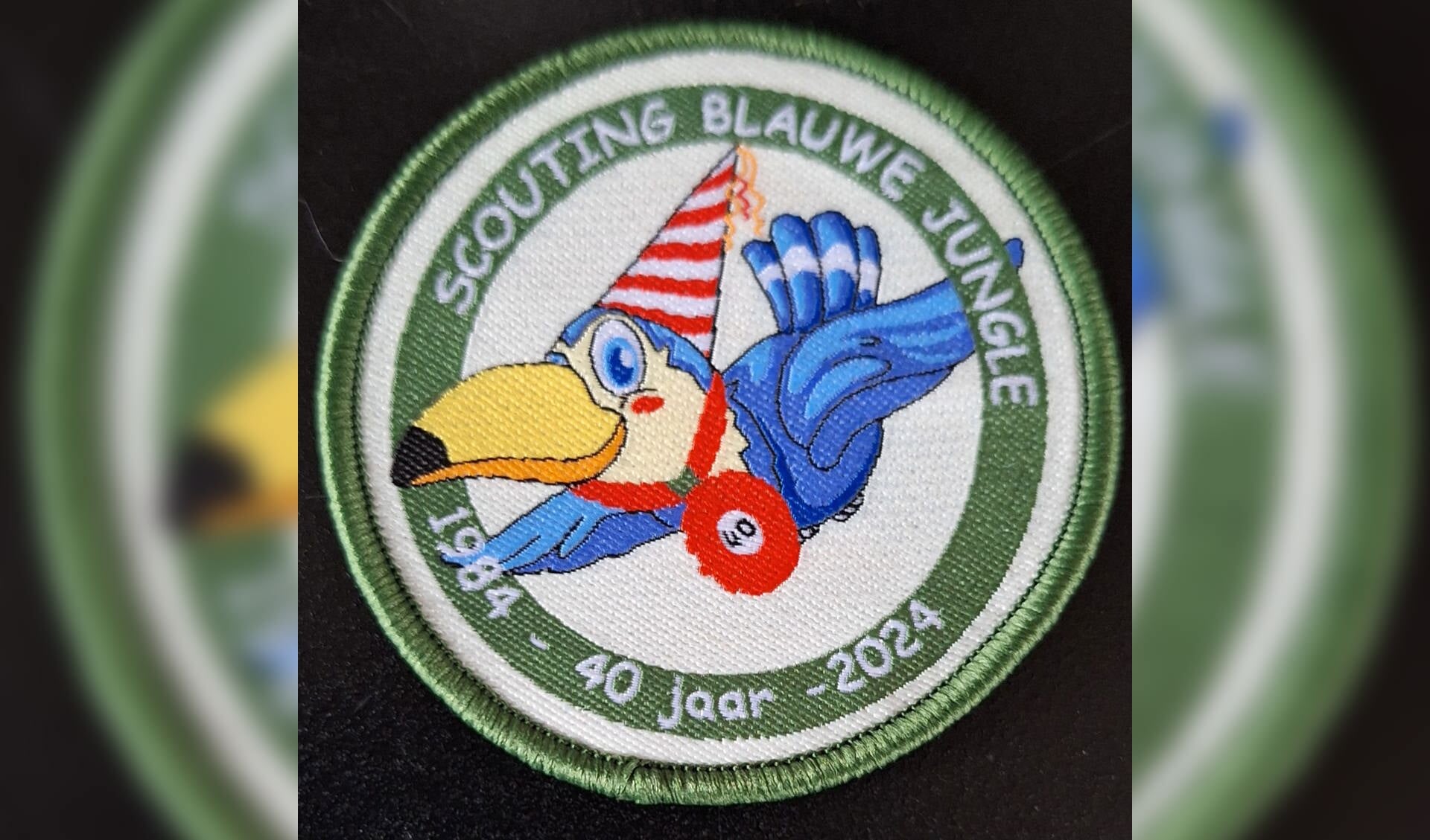 Badge 40 jaar Scouting Blauwe Jungle