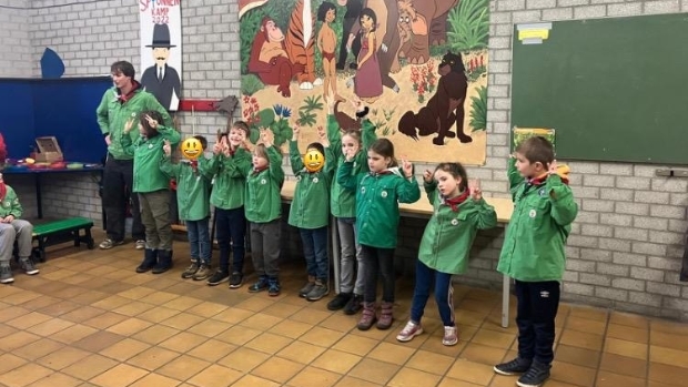 Geslaagd installatiekamp welpen Scouting Rijsbergen