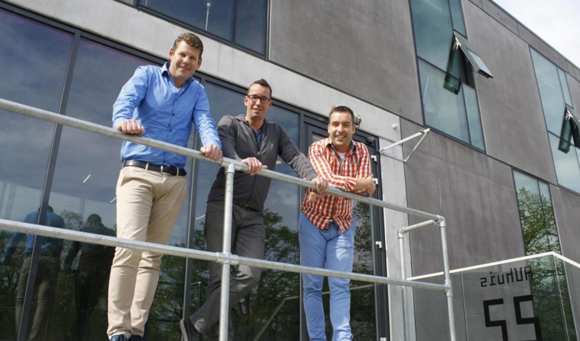 Een deel van het Clypper-team: Roel van Kempen, Marcel de Visser en Daan Bemelmans. foto Wijnand Nijs