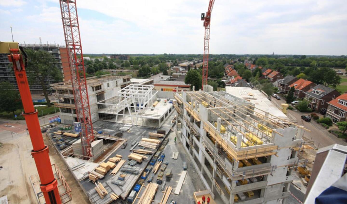 Bouwproject Stack deed de hekken op tijdens de Dag van de Bouw. foto Erik Eggens