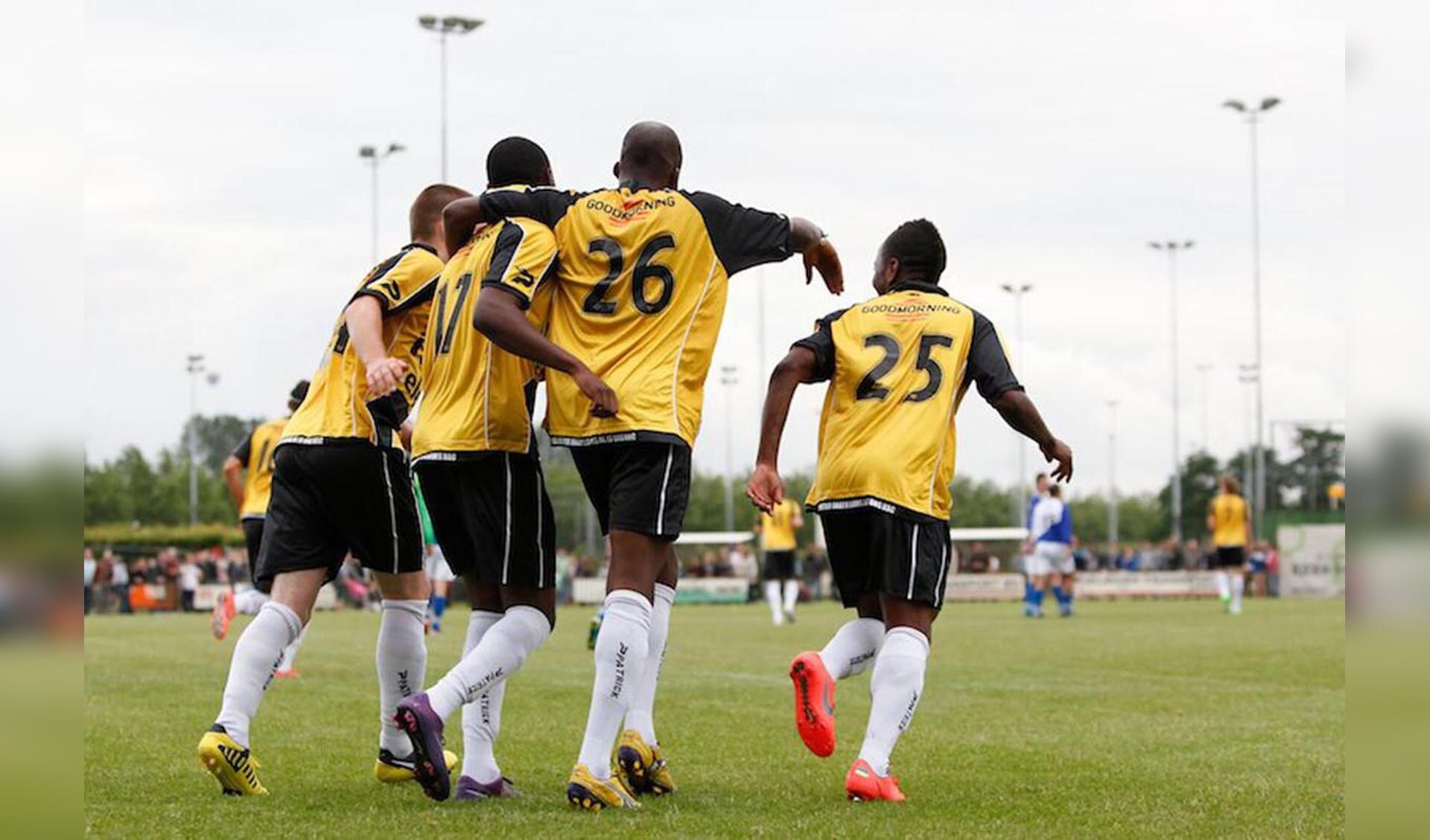 De oefenpot DSE-NAC Breda leidde dinsdag 10 juli tot een blamage voor de thuisploeg. NAC won met 13-0. foto Peter Visser 