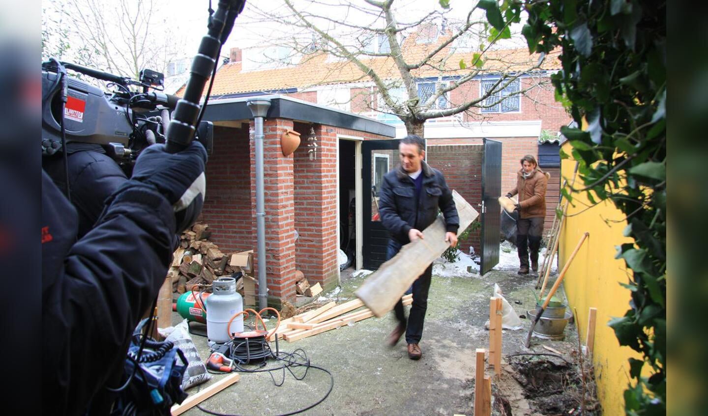 Het RTL4-programma Eigen Huis en Tuin bezocht woensdag 8 februari de Rembrandtstraat in Breda. foto Erik Eggens