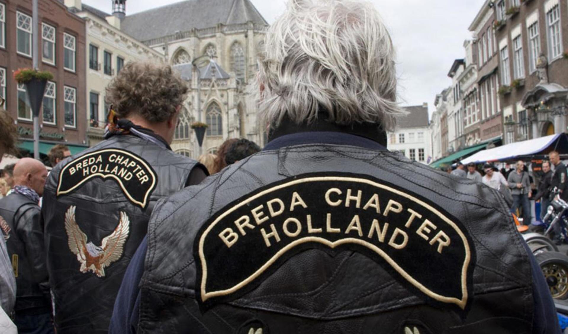 De binnenstad van Breda is weer domein van de motorrijders tijdens de Harleydag 2010 foto Jorgen Janssens